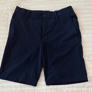 all in motion Navy Flat-Front Performance Golf Shorts, Boys size 12